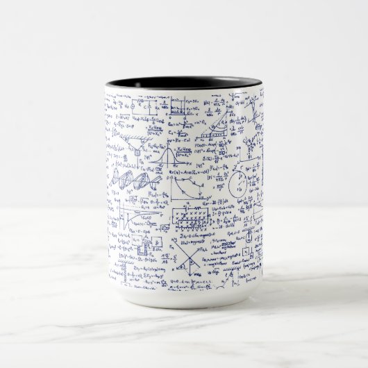 Mug Physics équations dans Blue Pen // (Centre)