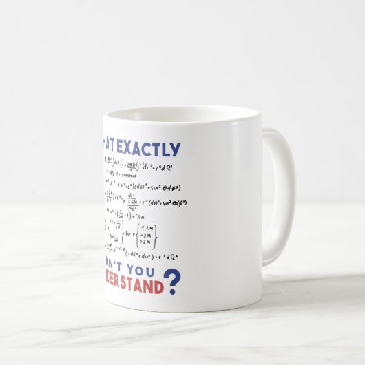Mug Physics formula Joke (Devant droit)