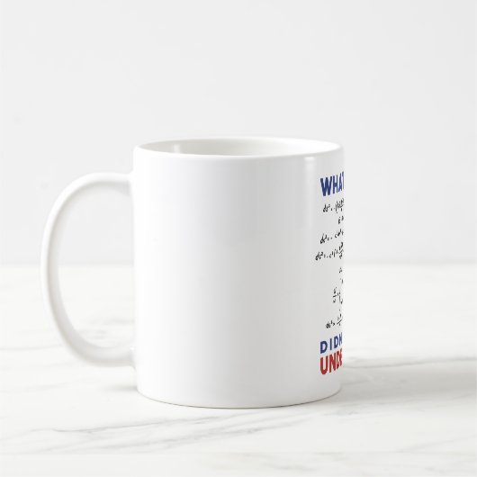 Mug Physics formula Joke (Gauche)