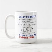 Mug Physics formula Joke (Gauche)