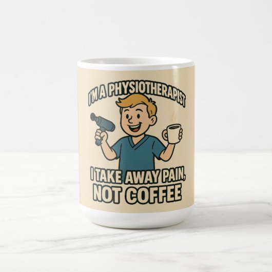 Mug Physiothérapeute amusant Conception de l'amateur d (Centre)