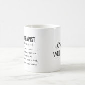 Mug Physiothérapeute personnalisée drôle (Centre)