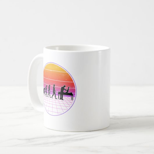 Mug Physiotherapist Evolution Vaporwave Physio (Devant gauche)