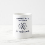 Mug Physique amusante Physique Enseignant Physique Étu<br><div class="desc">Le Drôle Physique Design est parfait pour chaque professeur de physique pour leur classe de physique, et parfait pour tous ceux qui ont une majeure de physique. Le Design de physique dit : La physique peut être théorique mais le plaisir est réel. Cette physique drôle Enseignant en physique Étudiants en...</div>
