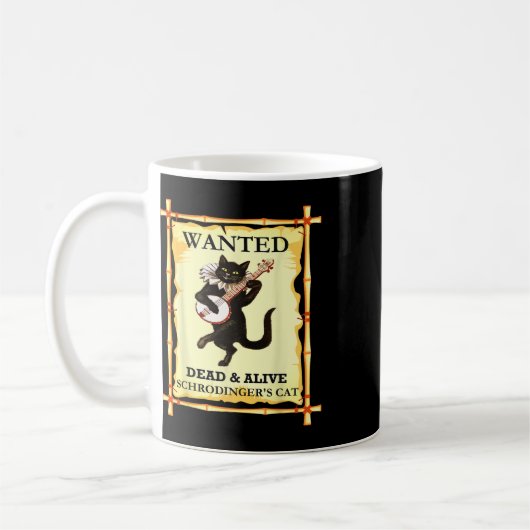 Mug Physique Chat de Schrodinger Physicien quantique (Gauche)