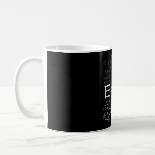 Mug Physique et formules mathématiques EMC2 (Gauche)