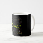 Mug Physique et formules mathématiques EMC2 (Devant droit)