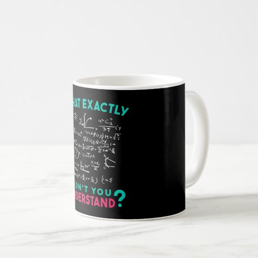 Mug Physique Math Formule Plaisanterie (Devant droit)