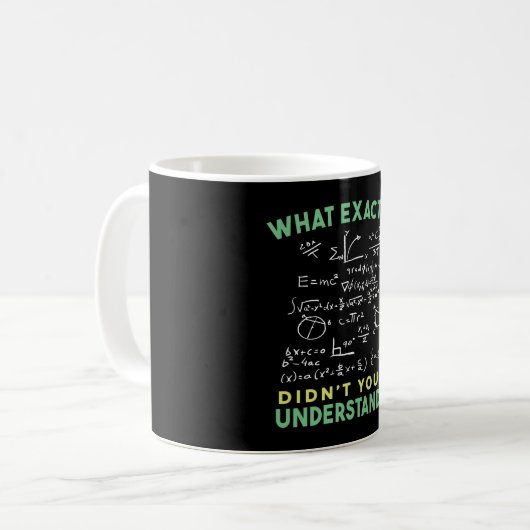Mug Physique Math Formule Plaisanterie (Devant gauche)