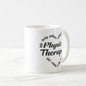 Mug Physothérapeute Mot du coeur Nuage (Devant droit)