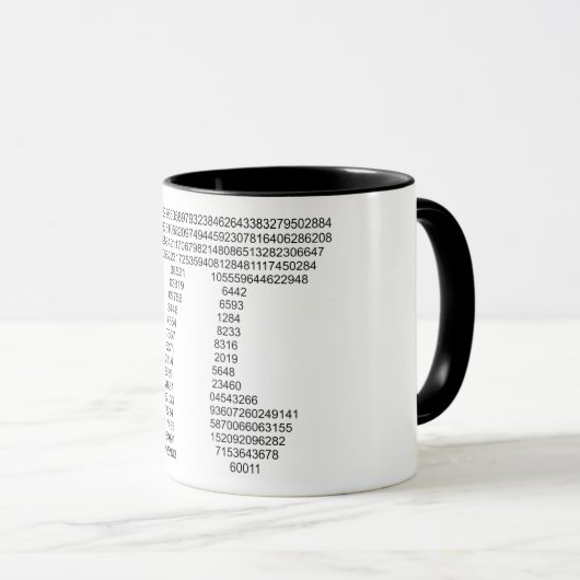 Mug Pi (Devant droit)