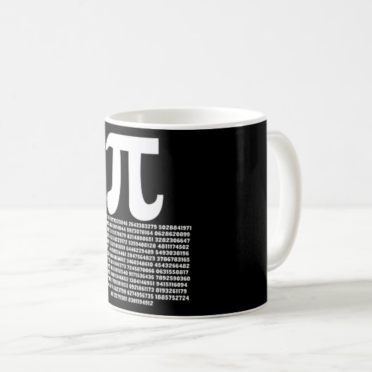 Mug Pi 3.14 Math Irrationnel Nombre Math Cadeau (Devant droit)