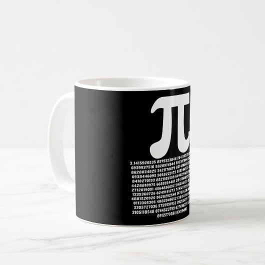 Mug Pi 3.14 Math Irrationnel Nombre Math Cadeau (Devant gauche)