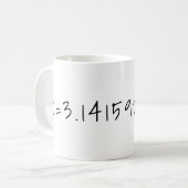 Mug Pi à 10 points décimaux "=3,14" Math & Science (Devant gauche)