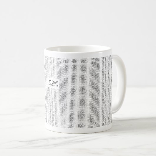 Mug Pi à la 10,000th décimale (Devant droit)