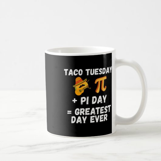 Mug Pi Day Shirt Taco Mardi - Pi Day Math Enseignant M (Droite)