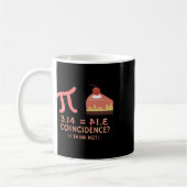 Mug Pi Équivalent Pie Pour Pi Jour 3.14 Math (Gauche)