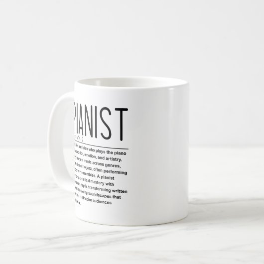 Mug Pianiste (Devant gauche)