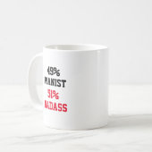 Mug Pianiste Badass (Devant gauche)