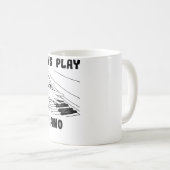 Mug Pianiste Conçoit Piano à Queue (Devant droit)