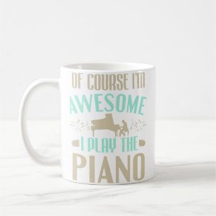 Mug Pianiste Musique Classique JE SUIS GÉNIAL JE JOUE
