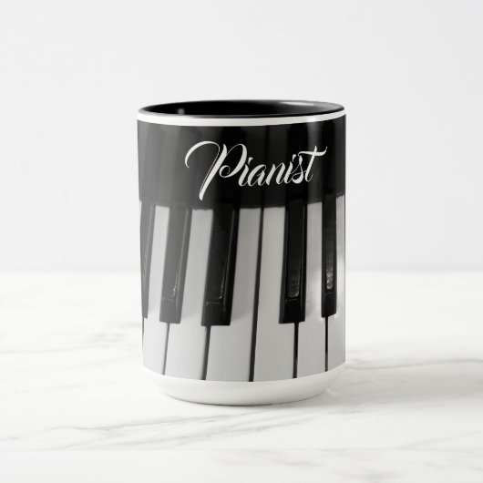 Mug Pianiste professionnel élégant (Centre)