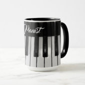 Mug Pianiste professionnel élégant (Devant droit)