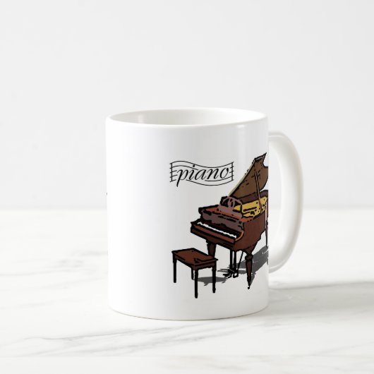 Mug Piano à queue (Devant droit)