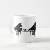 Mug Piano à queue et clavier (Devant gauche)