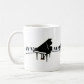 Mug Piano à queue et clavier (Gauche)