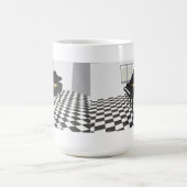Mug Piano à queue et plancher de tuiles : modèle 3D : (Centre)
