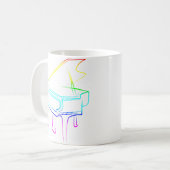 Mug Piano Arc-en-Ciel (Devant gauche)