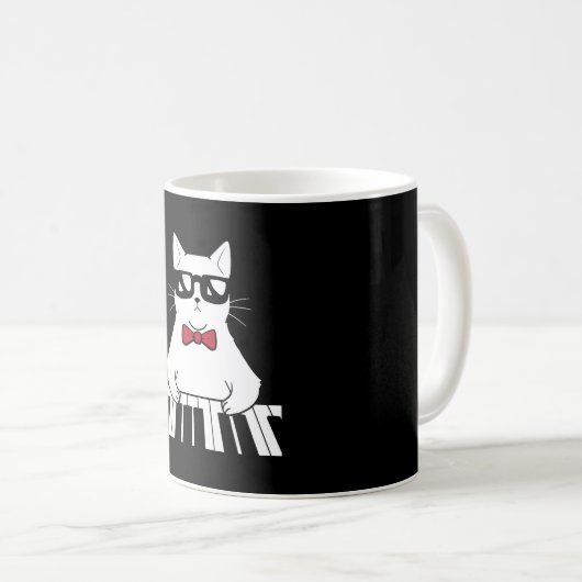 Mug Piano Cat (Devant droit)