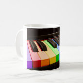Mug Piano d'arc-en-ciel (Devant gauche)
