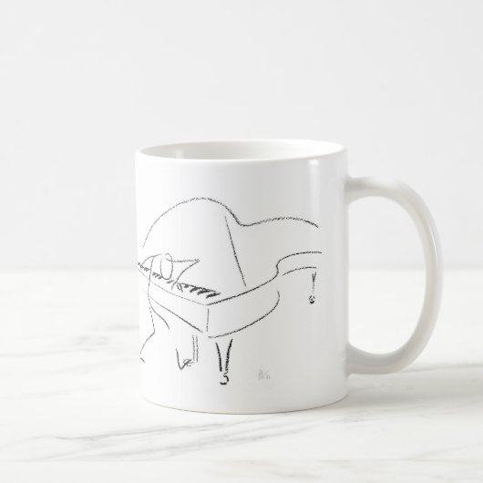 Mug Piano de jazz (Droite)
