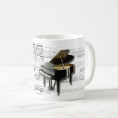 Mug Piano et séparation (Devant droit)