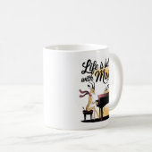 Mug piano gazelle (Devant droit)
