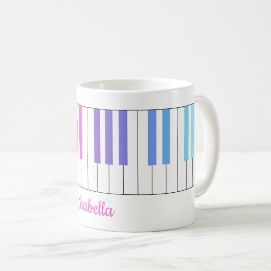 Mug Piano Gradient Couleur gaie (Devant droit)