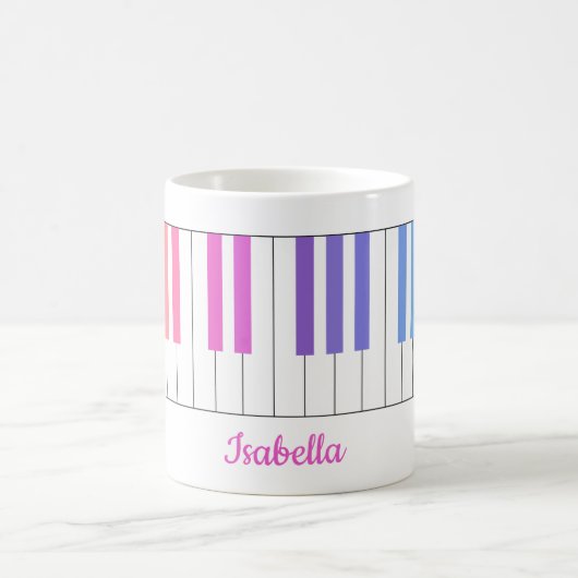 Mug Piano Gradient Couleur gaie (Centre)