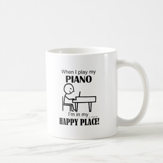 Mug Piano Happy Place (Droite)