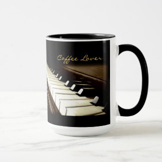 Mug PIANO KEYS Musique Amateur de café Amateur de bois