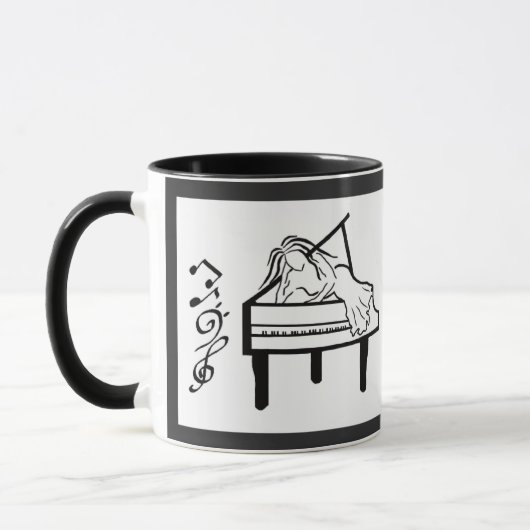 Mug Piano Lady (Gauche)