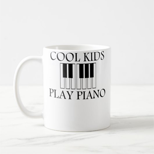 Mug Piano Men Women And Kids Styles (Gauche)