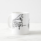 Mug Piano minimaliste pour femmes (Devant gauche)
