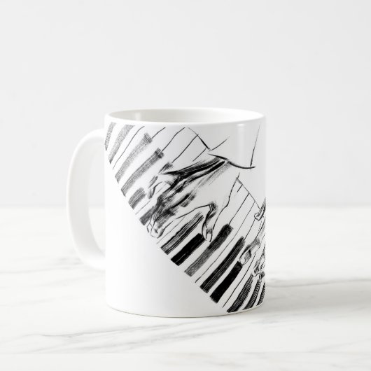 Mug Piano music (Devant gauche)