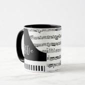 Mug Piano personnalisable (Devant gauche)