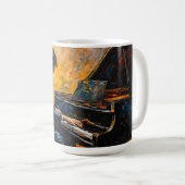 Mug Piano Player - Peinture à l'huile (Devant droit)