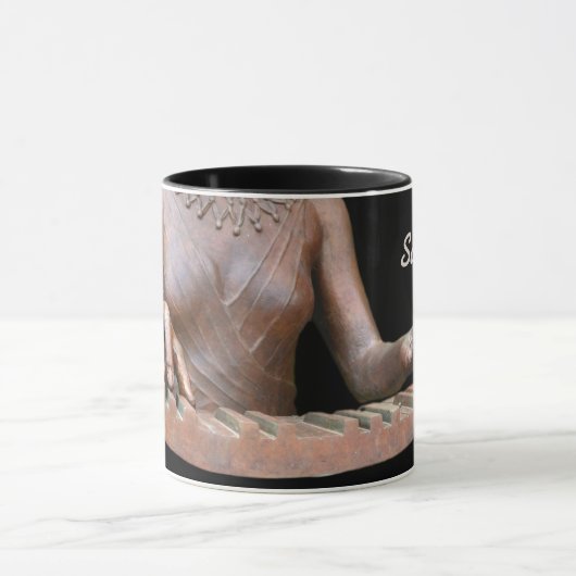 Mug Piano sculpté Clavier Pianiste Mains Musicales (Centre)