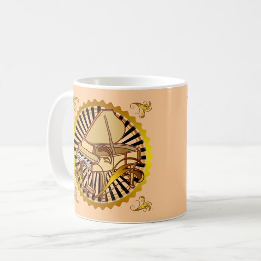 Mug Piano Swirls (Devant gauche)