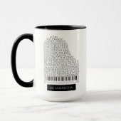 Mug Piano Word Cloud cadeau pour professeur de piano (Gauche)